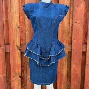 Hollywood Blvd Women’s Vintage Y2K Jeans Denim Dress Size